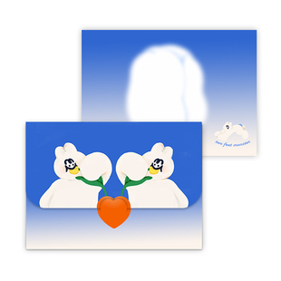 「两脚怪|把春天揣进兜儿里信封」原创可爱插画设计信纸套装生日