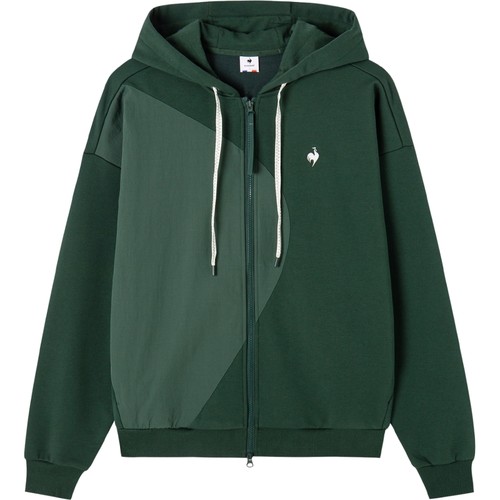 乐卡克法国公鸡春季男女同款连帽开衫外套情侣款拉链廓形外搭开衫