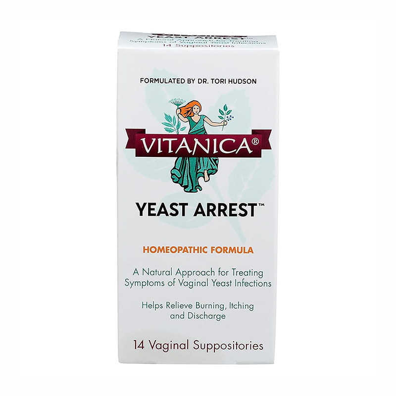美国Yeast Arrest硼酸茶树精油益生菌妇科顺势疗法栓剂私处护理