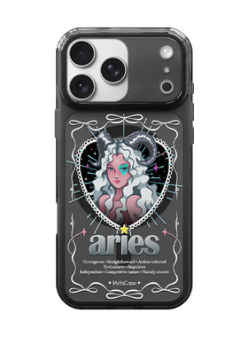 MythiCase by RICHBLACK 白羊座mc173 星座系列透黑磁吸手机壳 适用于iPhone17/17Pro/17ProMax