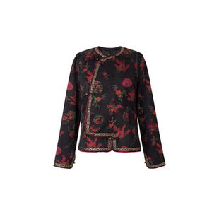 宫小妍【丹枫灼月】新中式穿搭风外套6010606