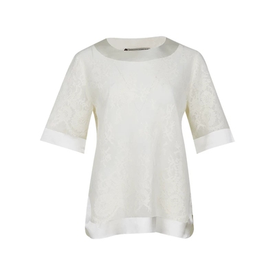 ErmannoScervino女士蕾丝雪纺衫
