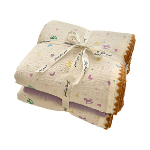 加厚双层纱四件套床上用品水洗棉被套女生床单学生宿舍单人三件套