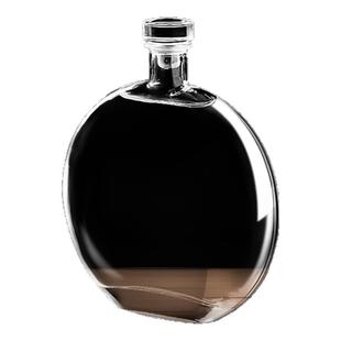 扁酒瓶个性创意扁圆形玻璃酒瓶白酒瓶葡萄酒瓶空瓶密封存酒瓶