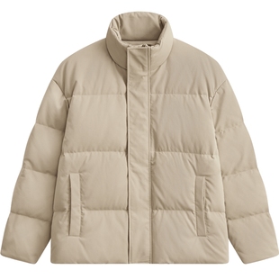 MODE COMMUTER| MC凹凸坑条混纺充绒立领加厚保暖设计感羽绒服