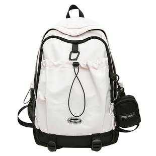 高颜值书包男大学生韩系百搭高中生双肩包女户外休闲旅行背包男款