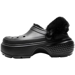 【自营】【春晚彩排明星同款】Crocs卡骆驰雪屋加绒洞洞鞋棉拖鞋