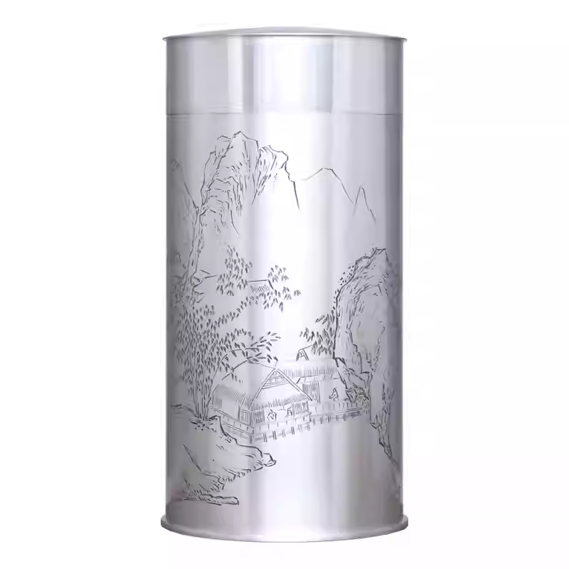 999纯锡14饼缸散茶6斤名师手刻