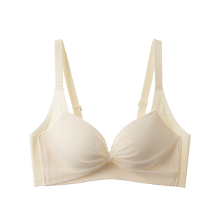 新品春夏小胸聚拢显大内衣平胸加厚馒头杯光面无痕文胸少女胸罩