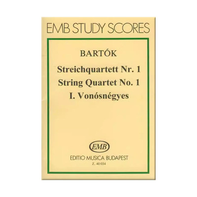巴托克 弦乐四重奏 Op7 研习小总谱 非演奏用谱 布达佩斯原版乐谱书 Bartok Bela String Quartet Nos 1 pocket score Z40034