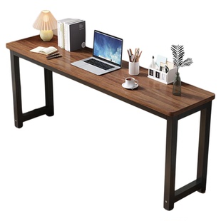 定做长条桌工作台窄细靠墙桌子长方形家用卧室学生写字书桌电脑桌