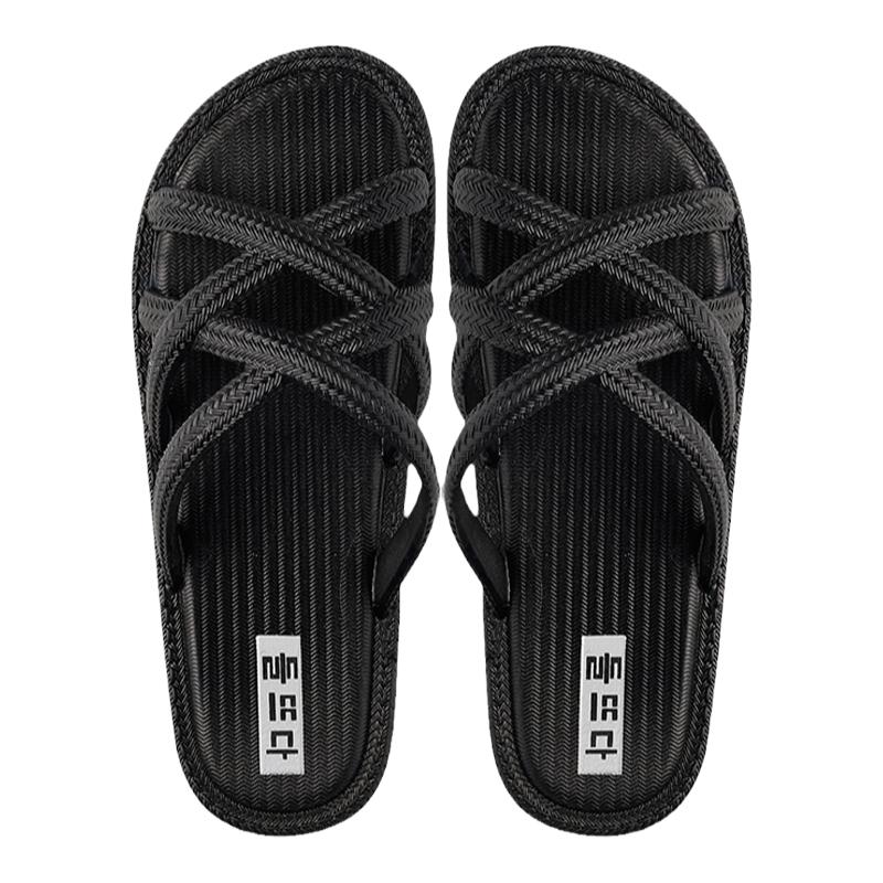 夏季女士拖凉鞋外穿时尚百搭软底防滑无味学生韩版透气镂空一字拖