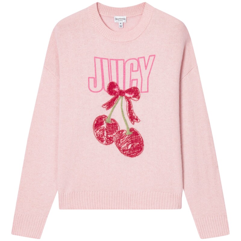 【含山羊绒】Juicy Couture橘滋毛针织衫女26秋冬新款提花毛衣
