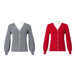 【绵羊毛】卡迪黛尔商场同款简约修身针织衫女冬季