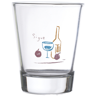 肆月微醺精致白酒杯套装家用玻璃高颜值烧酒一口小杯子小盏高级感