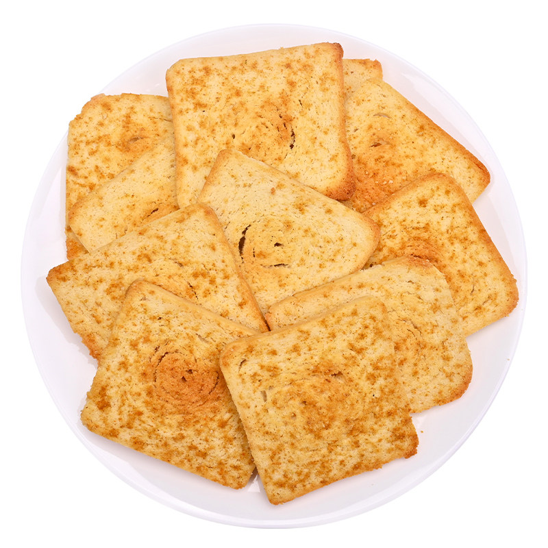 新家园烤香馍片整箱老式烤馒头片锅巴饼干休闲小吃充饥零食