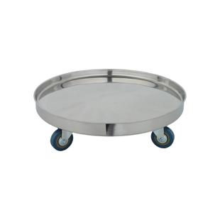 顺丰不锈钢周转车食堂汤桶架子带滑轮保温桶推车煤气瓶底座置物架