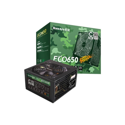 航嘉电源ECO650电脑台式机白牌认证650W750W节能省电CQC认证黑/白