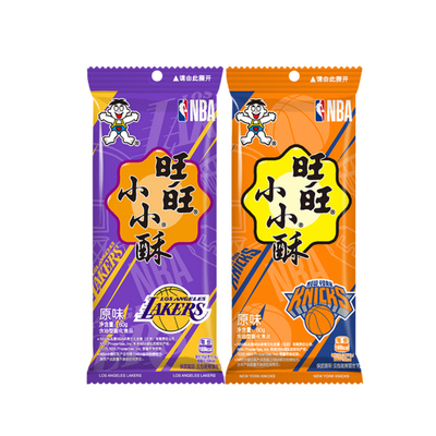 【秒杀】旺旺小小酥NBA联名款60g葱香鸡肉原味黑胡椒味解馋小零食