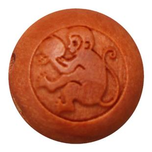 天然野生龙纹桃核雕刻平安十二生肖宝宝婴儿手链挂件饰品散珠配件