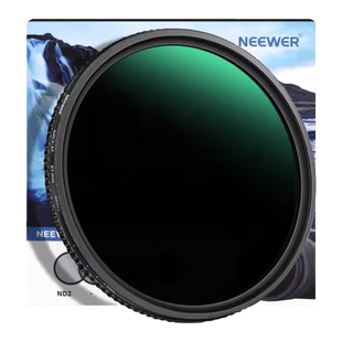 NEEWER/纽尔 高清真彩磁吸ND2-ND32滤镜MRC可调ND减光镜37/43/58/67/72/77mm中性灰度镜中灰密度镜微单相机