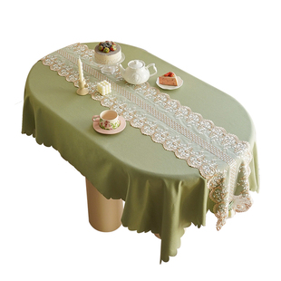 法式蕾丝桌旗ins风桌布长条茶几装饰氛围感斗柜电视柜梳妆台盖布