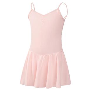 艾舞戈儿童舞蹈服夏季吊带芭蕾舞服连体裙女童练功服拉丁舞服闭裆