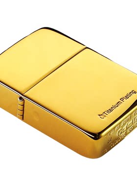 zippo打火机送礼镀钛金镜面