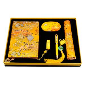 南京云锦笔记本套装中国结出国送老外小礼物中国风民族手工艺礼品