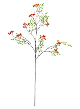 玄关仿真马桑果浆果枝插花摆件