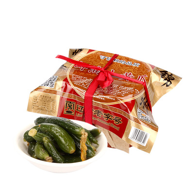 东北辽宁锦州特产杨启泰锦州小菜虾油小黄瓜300g篓装同盛居酱菜