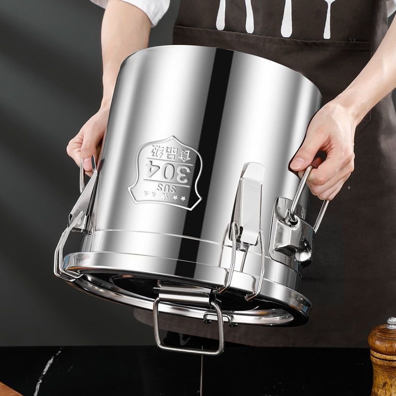 304密封桶特厚不锈钢汤米缸家用桶防潮防虫米桶桶面粉储存罐储米