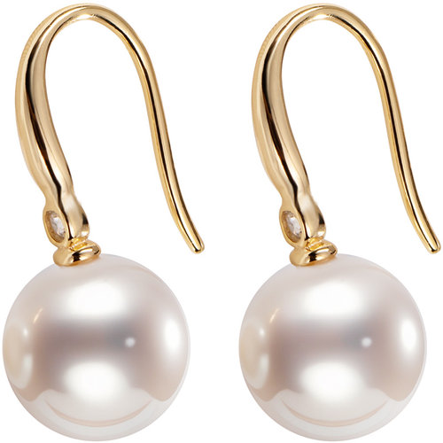 南珠宫925银淡水珍珠耳环耳钩简约通勤百搭送女友C-CYE078SD-J