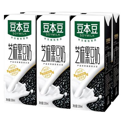 芝麻黑豆豆奶盒装营养早餐