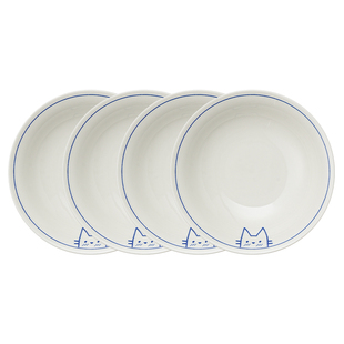 陶瓷盘子菜盘家用餐具套装2026新款高颜值可爱碗盘碟子釉下彩小盘