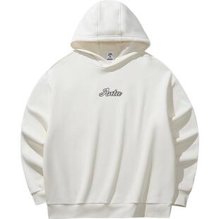 安踏连帽卫衣男女同款冬季休闲套头衫长袖官方正品针织上衣