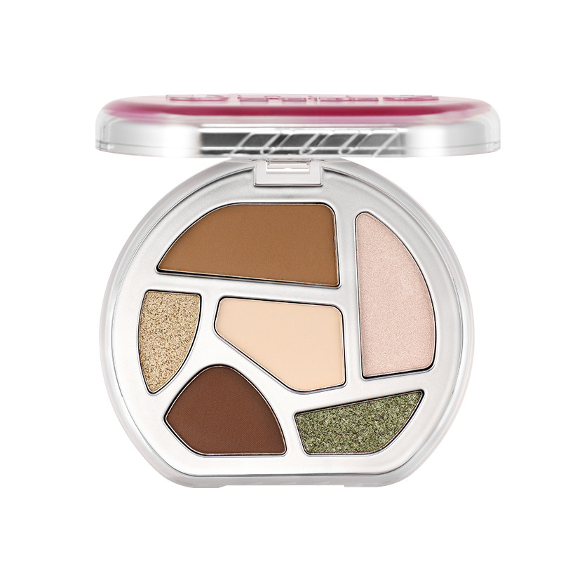 Uhue桃气电波彩妆眼影盘六色综合盘哑光女绿野盘高光碎钻