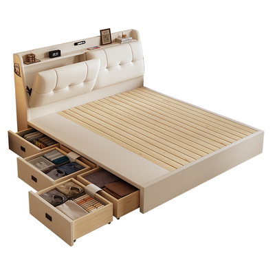 【环保ENF级】多功能床头储物床