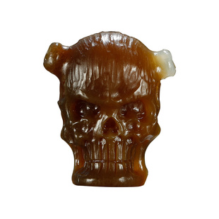 玉说和田玉骷髅头吊坠男款玉坠老红糖青白玉涅槃重生珍惜当下挂件