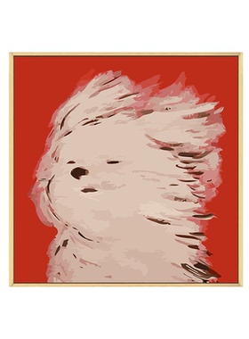 潦草小狗diy数字油画艺术装饰画