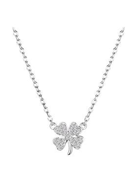 925银微镶四叶草轻奢百搭防过敏