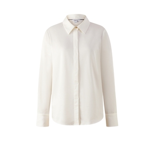 【莱赛尔】PRICH简约纯色暗门襟衬衫冬季新款知性直身衬衣女