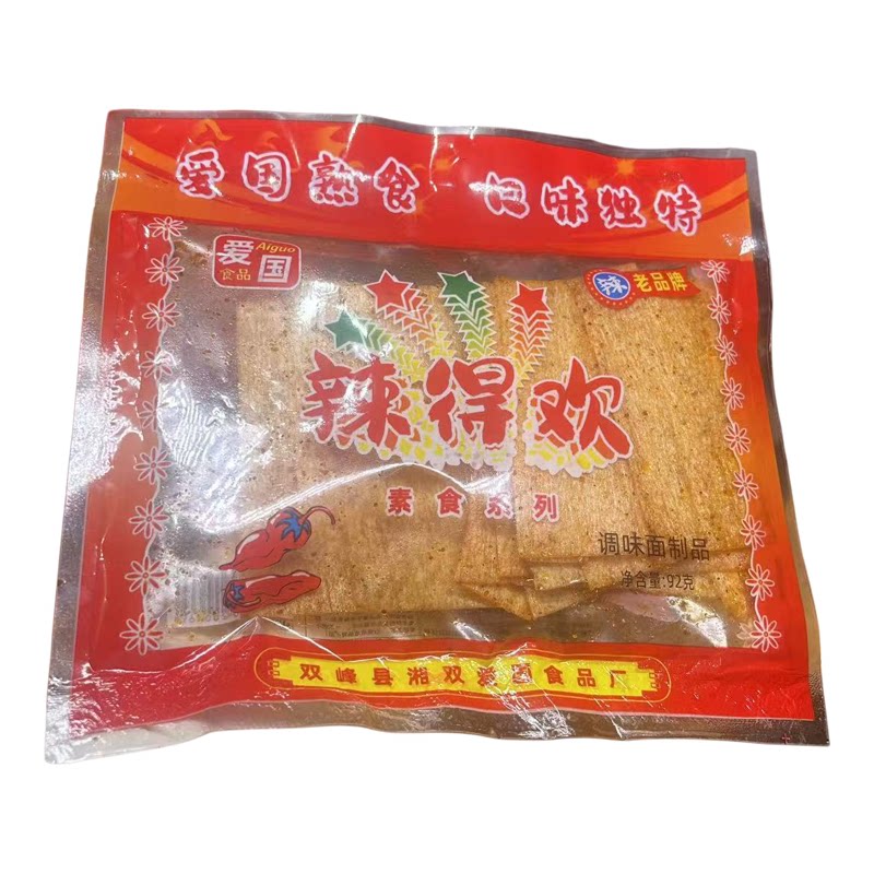 儿时怀旧麻辣片辣条大辣片湖南爱国辣得欢香辣片豆皮童年零食小吃