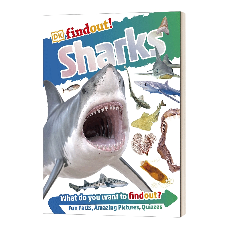 英文原版 DKfindout Sharks DK发现系列 鲨鱼 英文版 进口英语原版书籍