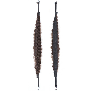 磁吸鱼骨辫假发发箍女大头围高颅顶发饰宽边麻花辫子编发发带头箍