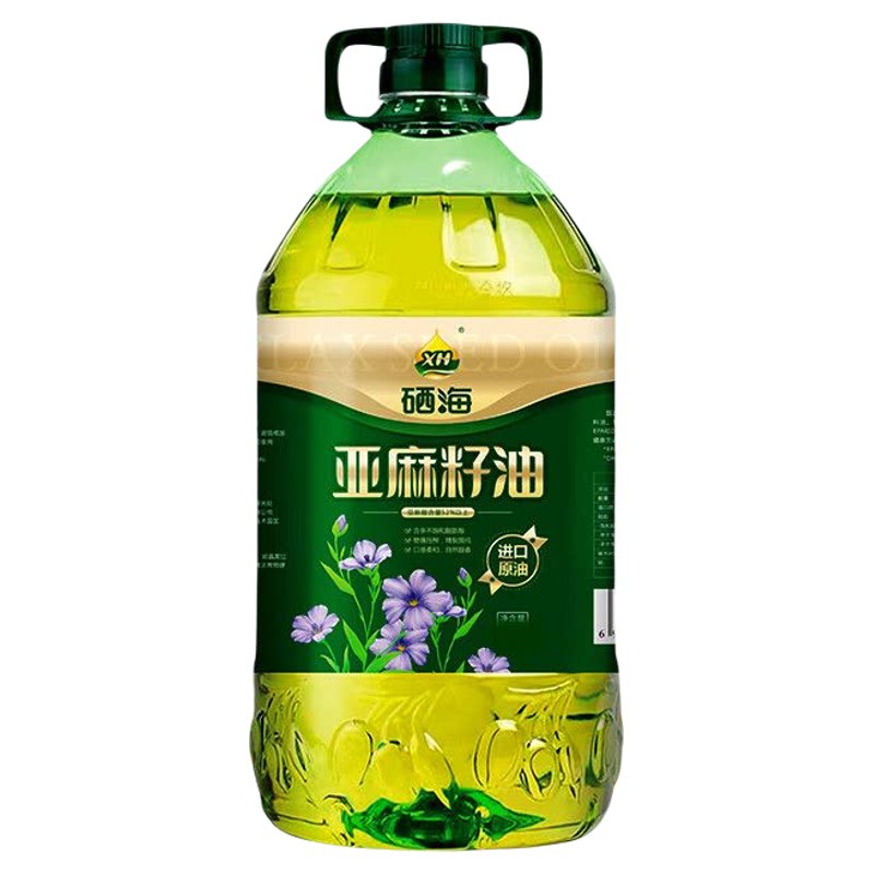 亚麻籽油冷榨一级纯食用油