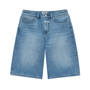 MARITHE牛仔百慕大短裤 潮流女士休闲宽松直筒五分裤2025夏韩系