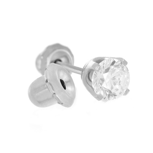 防过敏钛钢耳钉睡觉不怕压美国进口耳环水钻细针耳饰养耳洞女包邮