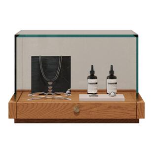 定制现代桌面玻璃柜珠宝饰品玻璃防尘罩精品首饰摆放展示台面展柜