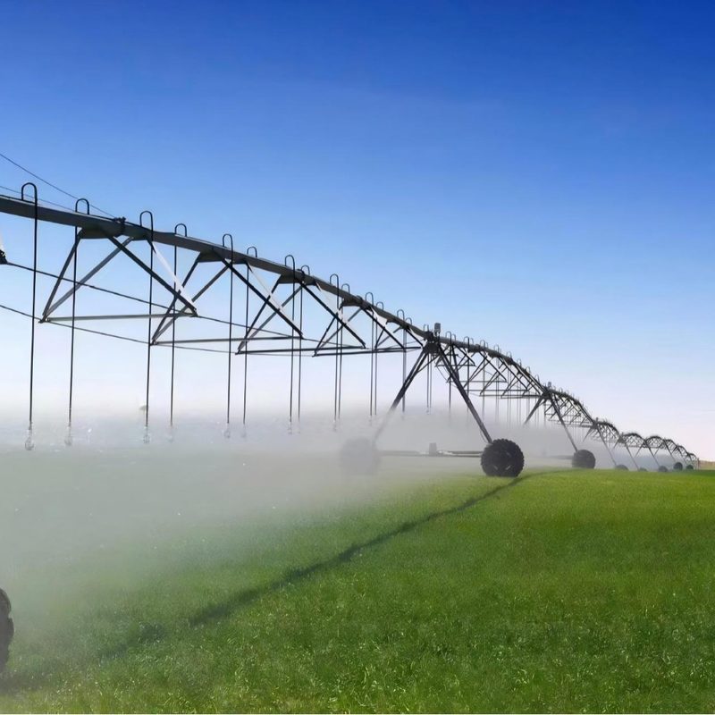 平移式喷灌机大型高标准农田浇地节水灌溉机全自动指针式喷灌设备